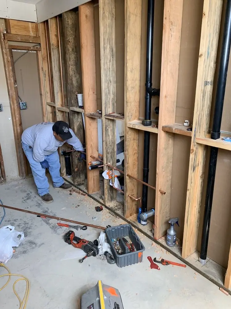 Commercial rough-in plumbing for Trenchless Sewer Repair in Calabasas